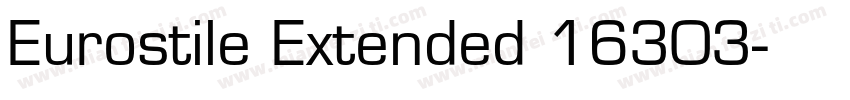 Eurostile Extended 16303字体转换